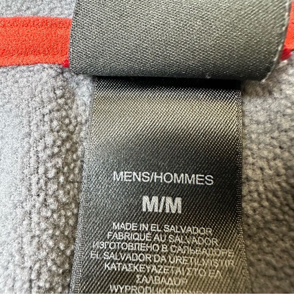 The North Face Gray Hooded Fleece with Orange Accents - Picture 5 of 7
